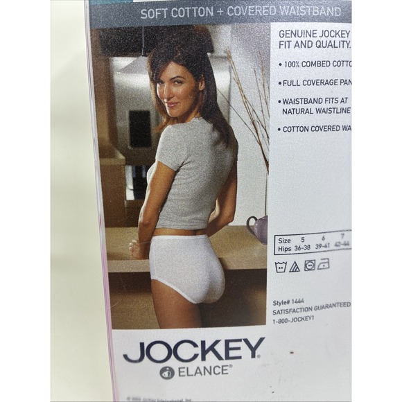 Vintage Womens Jockey Elance Briefs SoftCotton Panties Underwear‎ Size 5, Qty. 3 - Picture 7 of 8